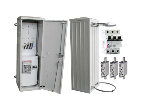 Rozdzielnica licznikowa, złącze pomiarowe TAURON na słup ZK1e-1P-S