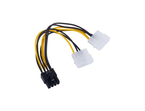 Adapter 2x Molex (m) / PCI-Express (f) 8-pin Akyga AK-CA-29