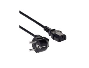Kabel zasilający Akyga AK-PC-01C CU 3x0.75mm CEE 7/7 / IEC C13 1.5 m