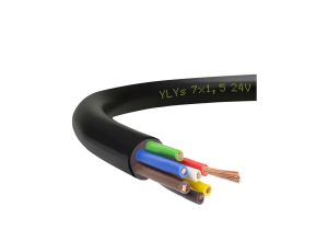 Przewód przyczepowy samochodowy YLYs 7x1,5 24V Elektrokabel /25m/