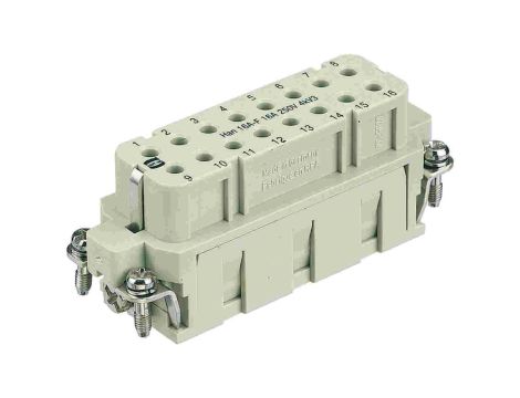 Złącze HAN prostokątne żeńskie 16pin 16A 250V 09200163101