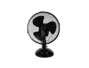 Wentylator biurkowy średnica 23 cm czarny 21W 2 prędkości przewód 1,5 m VO0021