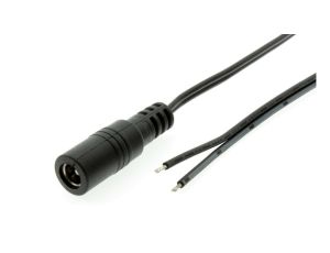 Przewód DC 0,25m z gniazdem 2,1x5,5 mm AWG20 2x0,5mm2 ESPE