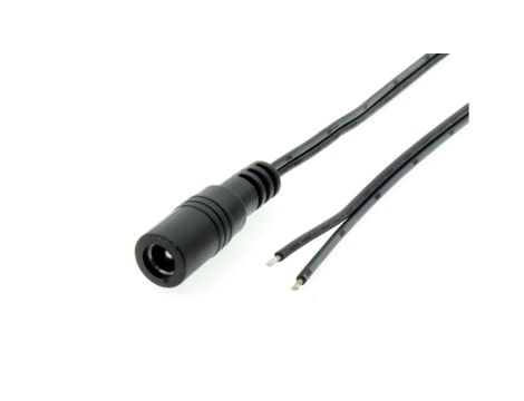 Przewód DC 0,25m z gniazdem 2,5x5,5 mm AWG20 2x0,5mm2 ESPE