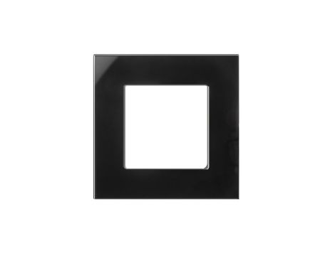 Szklana ramka Maclean, pojedyncza, czarna, 86x86mm, MCE730B
