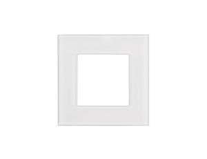 Szklana ramka Maclean, pojedyncza, biała, 86x86mm, MCE730W