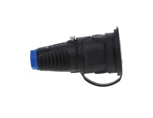Gniazdo gumowe 16A 2P+Z 230V IP54 czarne 2411-sbw