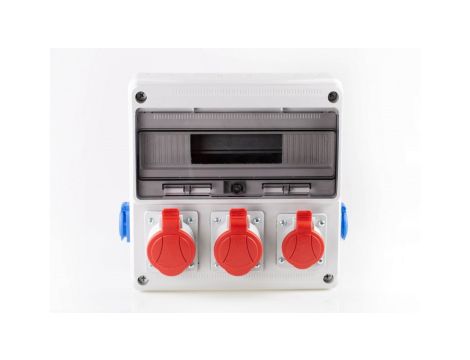 Rozdzielnica budowlana natynkowa 2x32A/5p, 1x16A/5p, 2x230V 16A, IP54, BP6010-17/NT-S-BZ