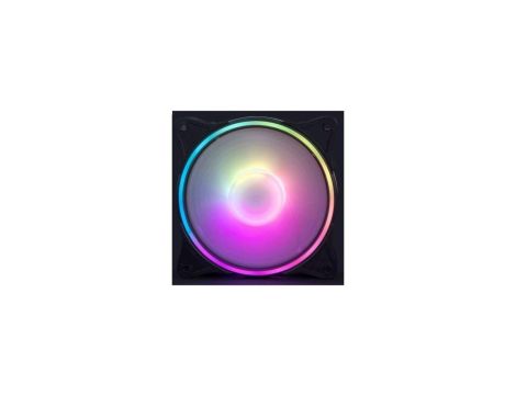 Wentylator 12cm Gaming 15x LED RGB Rainbow 2 Ring
