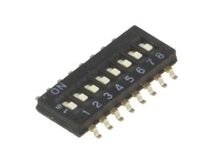 Przełącznik DIP-SWITCH Ilość sekcji 8 ON-OFF 0,025A/24VDC A6H-8102