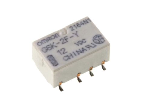 Przekaźnik elektromagnetyczny DPDT Ucewki 12VDC 0,3A/125VAC G6K-2F-Y 12VDC