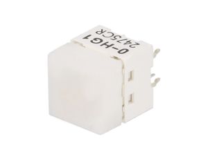 Przełącznik klawiaturowy Poz 2 SPST-NO 0,05A/24VDC biały LED B3W-9000-HG1N