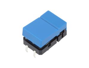 Przełącznik klawiaturowy Poz 2 SPST-NO 0,05A/24VDC niebieski B3J1400