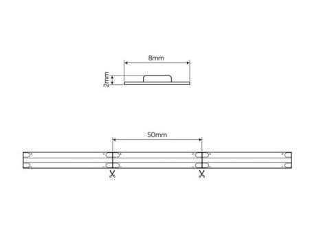 Taśma LED line COB 320 diod/m 24V 2700K 8W 5 lat gwar. 476821/5m