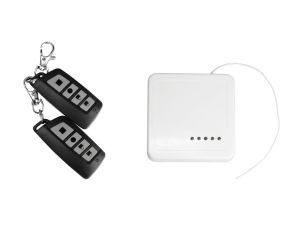 Sterownik radiowy, 433MHz, 4 kanały, obudowa nadtynkowa, 2 piloty RF-4C-2K