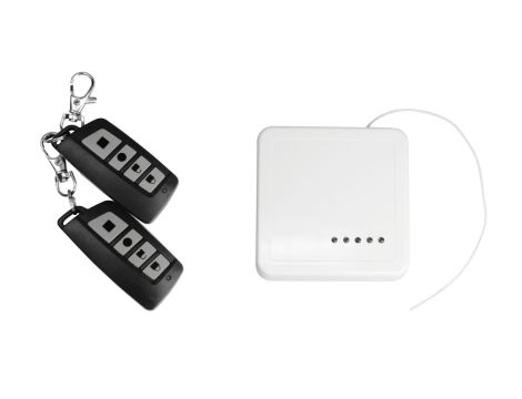 Sterownik radiowy, 433MHz, 4 kanały, obudowa nadtynkowa, 2 piloty RF-4C-2K