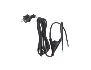 Przewód zasilający 3m dla Maclean, do naświetlaczy LED i statywu MCE583 Yellow, całkowita długość 3m, MCE585