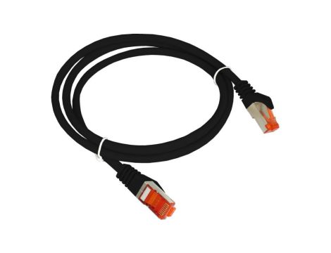 Patch-cord S/FTP kat.6A LSOH 0.5m czarny KKS6ACZA0.5
