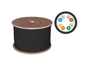 Kabel teleinformatyczny F/UTP kat.5e PE Zewnętrzny suchy ALANTEC /500m/