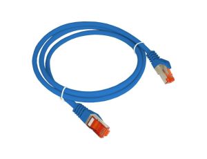 Patch-cord S/FTP kat.6A LSOH 0.25m niebieski KKS6ANIE0.25