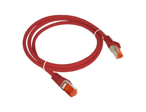 Patch-cord F/UTP kat.6 PVC 0.5m czerwony KKS6CZE0.5