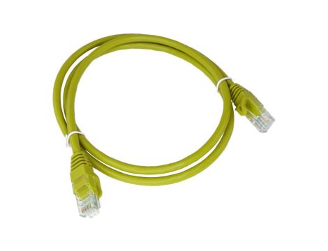 Patch-cord U/UTP kat.6A LSOH 0.25m żółty KKU6AZOL0.25