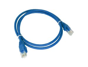 Patch-cord U/UTP kat.6 PVC 0.5m niebieski KKU6NIE0.5