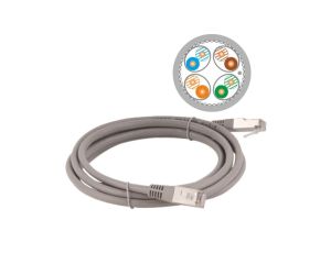 Patch-cord S/FTP kat.6A LSOH 2.0m szary KKS6ASZA2.0