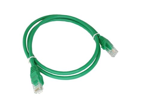 Patch-cord U/UTP kat.6A LSOH 0.5m zielony KKU6AZIE0.5