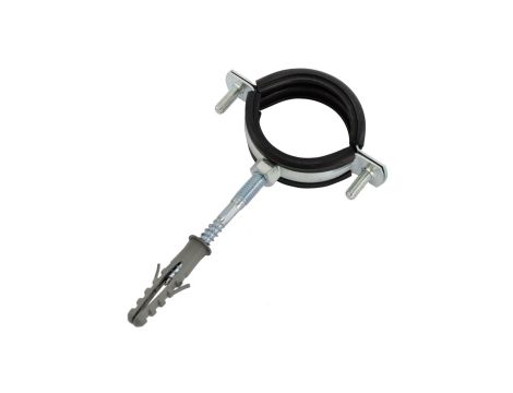 Obejma mocująca z wkładką gumową i kołkiem montażowym OSZG-4 4 - 113-118mm