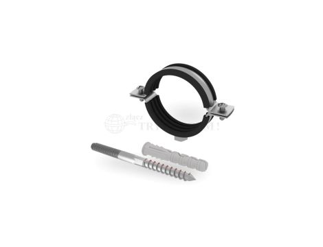 Obejma mocująca z wkładką gumową i kołkiem montażowymOSZG-114 5/4 - 38-43mm