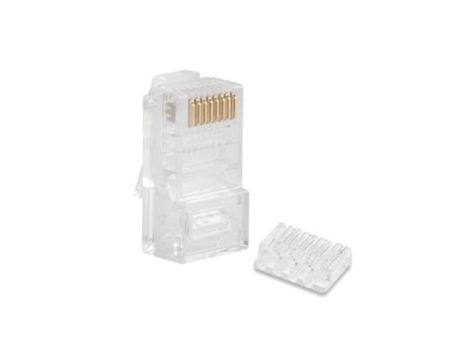 Wtyk RJ45 8P8C kat.6 UTP linka z prowadnicą WORECZEK 100szt.