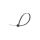 Opaska zaciskowa kablowa 3,6x250 mm czarna UV 100 sztuk
