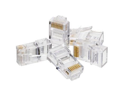 Wtyk modularny RJ45 8P8C kat.6 nieekranowany UTP drut Alantec WORECZEK 100szt.
