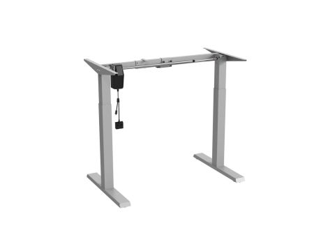 Biurko elektryczne regulacja wys. Ergo Office, max wys 123cm, max - 70 kg, bez blatu do pracy stojąco siedzącej, szare, ER-403G