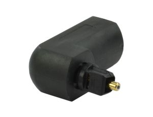 Przejście Adapter optyczny TOSLINK (wtyk / gniazdo) kątowy typu Przedłużacz