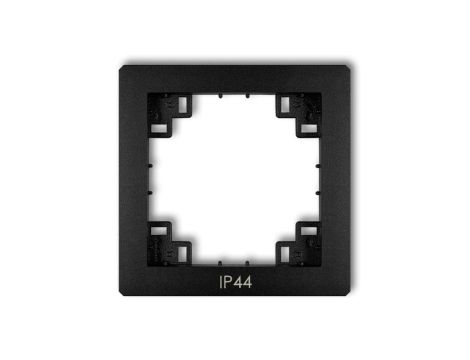 DECO Ramka pośrednia do łączników SITODRUK IP44 czarny mat 12DRPH