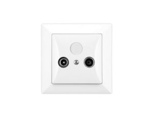 OPAL Gniazdo antenowe RTV końcowe białe GAP Op/K BI