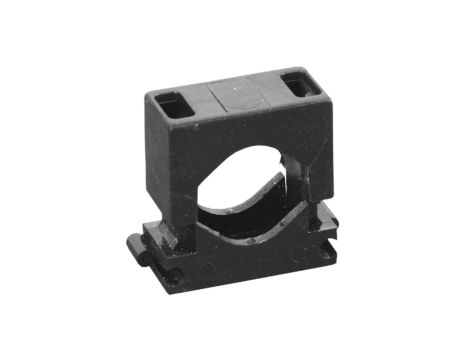 Uchwyt montażowy do przewodów dwuczęściowy UM-24 czarny 50 szt. 12.24