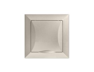 OPAL Gniazdo bryzgoszczelne z uziemieniem satyna GPT-16 OpH PI