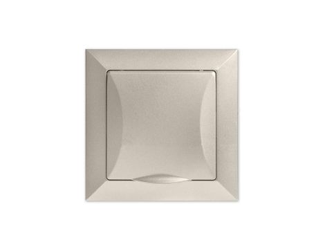 OPAL Gniazdo bryzgoszczelne z uziemieniem satyna GPT-16 OpH PI