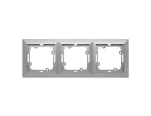 OPAL Ramka potrójna srebrna Ra-3 Op SR