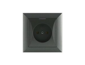 OPAL Gniazdo pojedyncze grafitowe GPt-15 Op GR