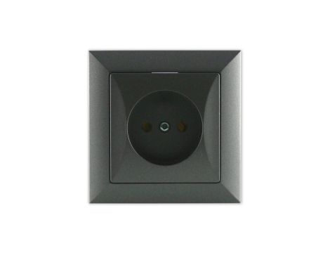 OPAL Gniazdo pojedyncze grafitowe GPt-15 Op GR