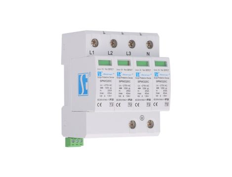 Ogranicznik przepięć Typ T2 4P 12,5kA TN-S/TT monoblok SPA401