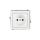 DECO Gniazdo pojedyncze Z/U do ramki białe DGP-1z