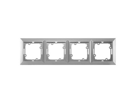 OPAL Ramka poczwórna srebrna Ra-4 Op SR