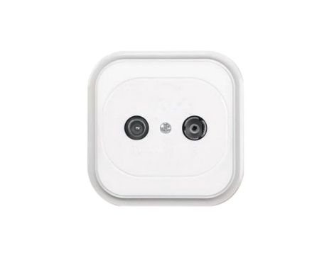 ECO Gniazdo antenowe RTV końcowe GAP-C/K białe