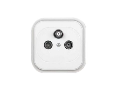 ECO Gniazdo antenowe RTV-SAT końcowe GAPS-C/K białe