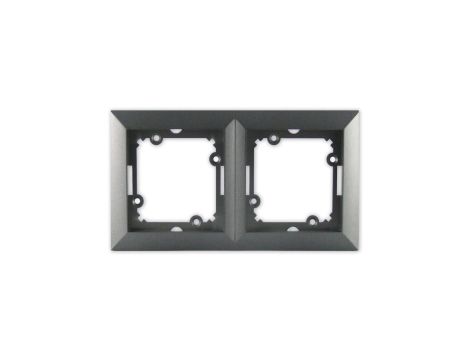 OPAL Ramka podwójna grafitowa Ra-2 Op GR